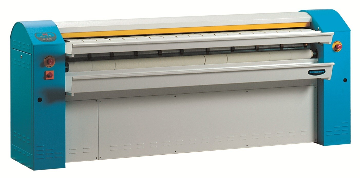 Calandru cu uscare, alimentare gaz, temperatura si viteza de calcare controlate electronic, productivitate 30/35kg