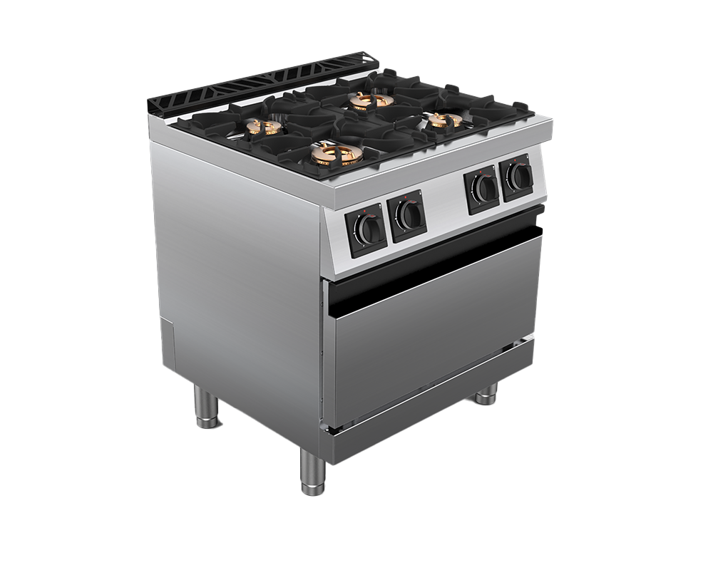 Masina de gatit alimentare gaz 4 arzatoare, putere totala 31700W