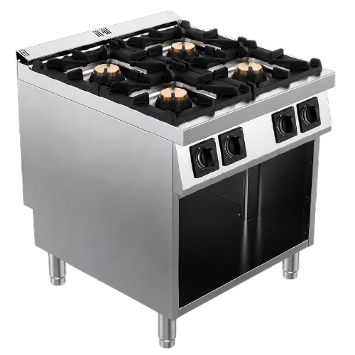 Masina de gatit alimentare gaz 4 arzatoare, putere totala 40000W 