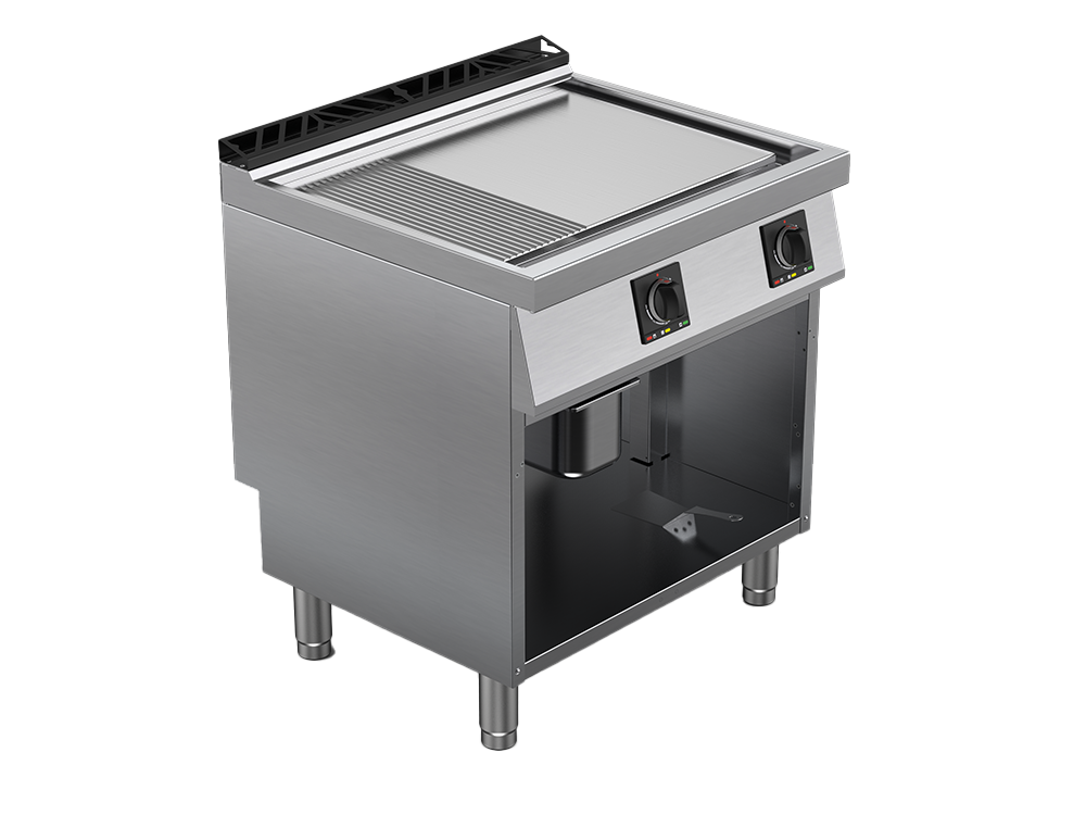 Fry top electric suprafata mixta, putere 10200W