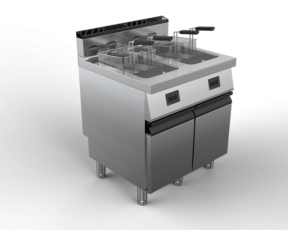 Friteuza profesionala electrica SuperFry Sprint YS, cu 2 cuve in forma de „Y”, capacitate totala de 2 x 15 litri, alimentare 380 V, putere 28000W