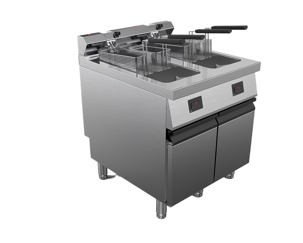 Friteuza electrica 2 cuve capacitate 20 litri