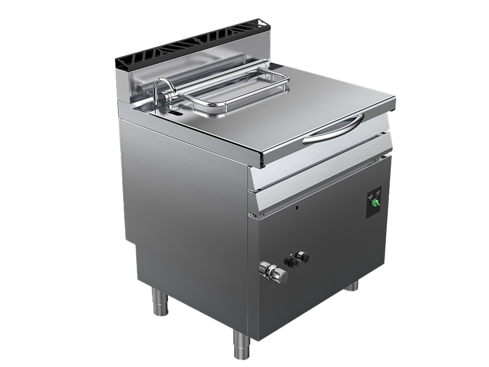 Tigaie basculanta alimentare gaz capacitate 55 litri, putere totala 12000W, greutate 135kg