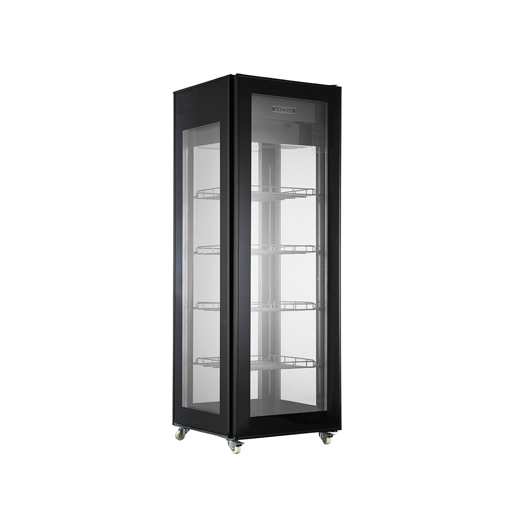 Vitrina refrigerata pentru expunere bauturi, capacitate 400 litri, temperatura de lucru 2-8°C, alimentare 220V, putere 480W, greutate 163kg