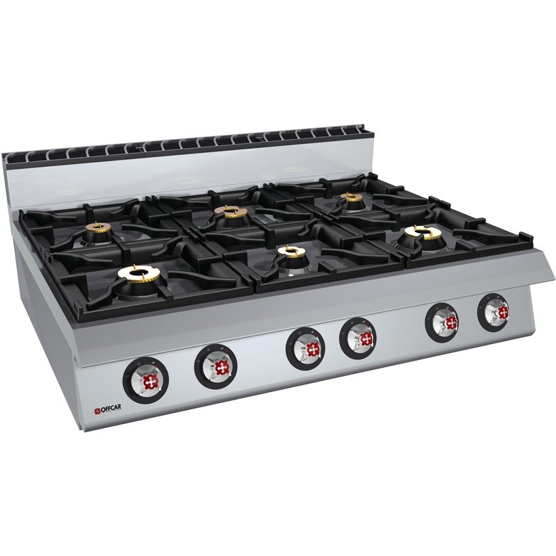 Masina de gatit alimentare gaz 6 arzatoare, putere totala 40500W