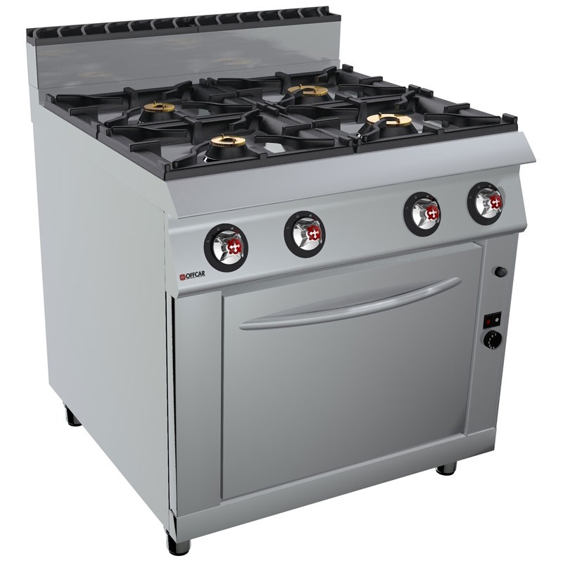 Masina de gatit alimentare gaz 4 arzatoare, putere totala 47700W 