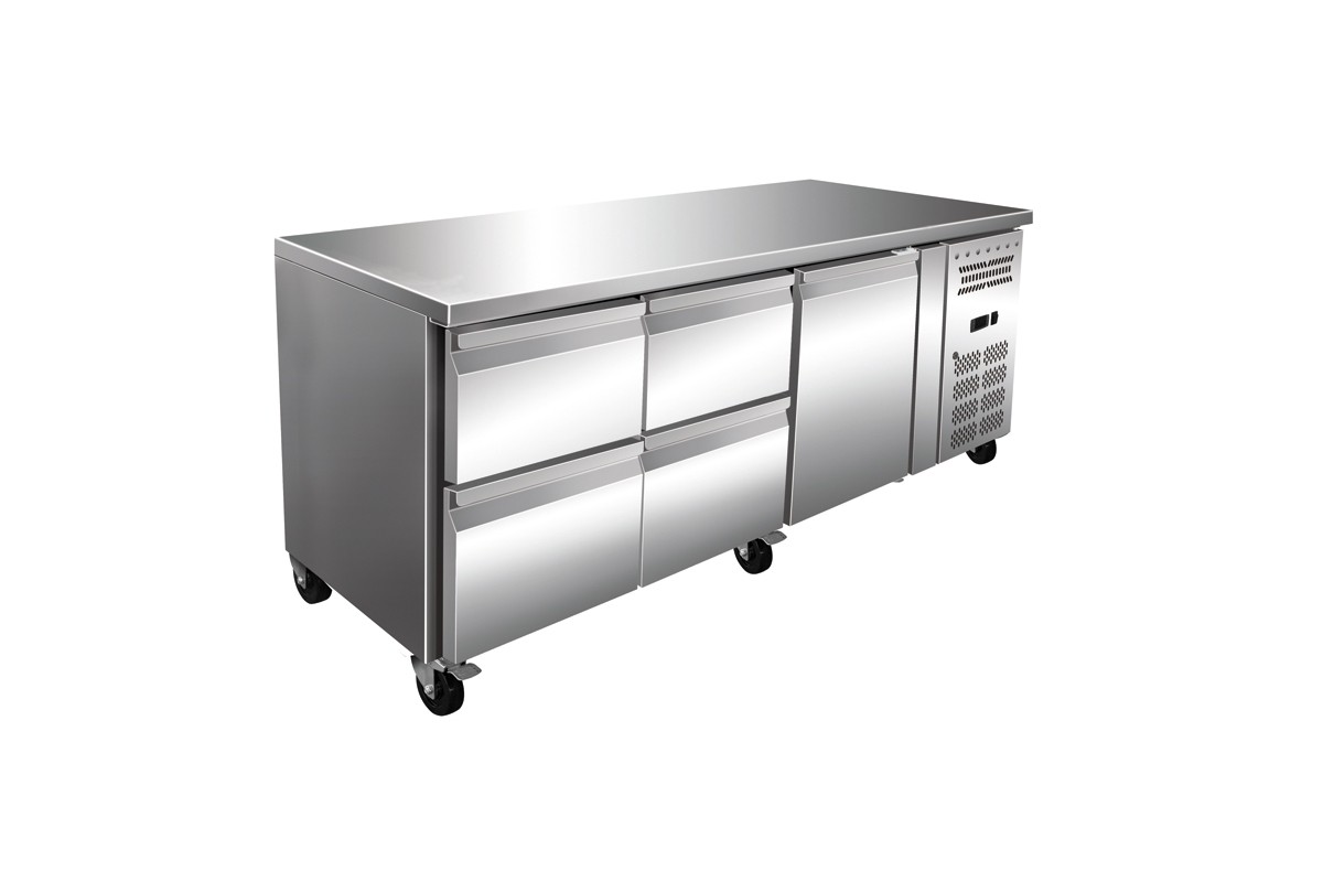 Masa rece, capacitate neta 465 litri, temperatura de lucru -2°C/+8°C, putere 208 W