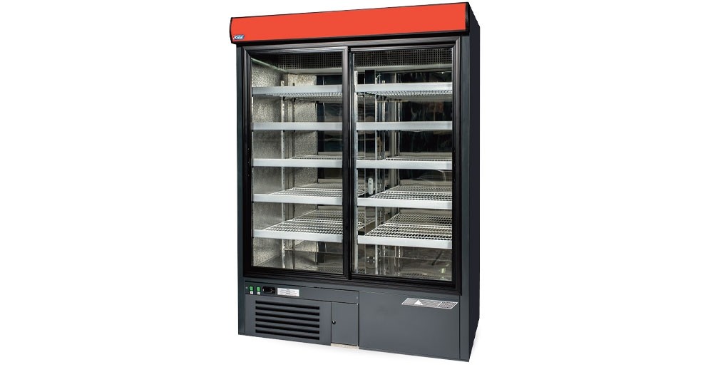 Vitrina frigorifica dubla, temperatura de lucru +2°C/ +8°C, putere 634W