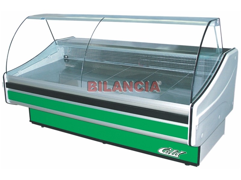 Vitrina frigorifica, cu motor, geam curb, temperatura de lucru +2°C/+8°C, putere 1200W