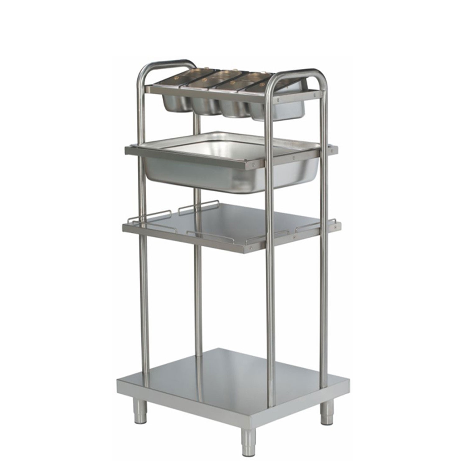 Distribuitor neutru pentru tavi, tacamuri, paine, inox