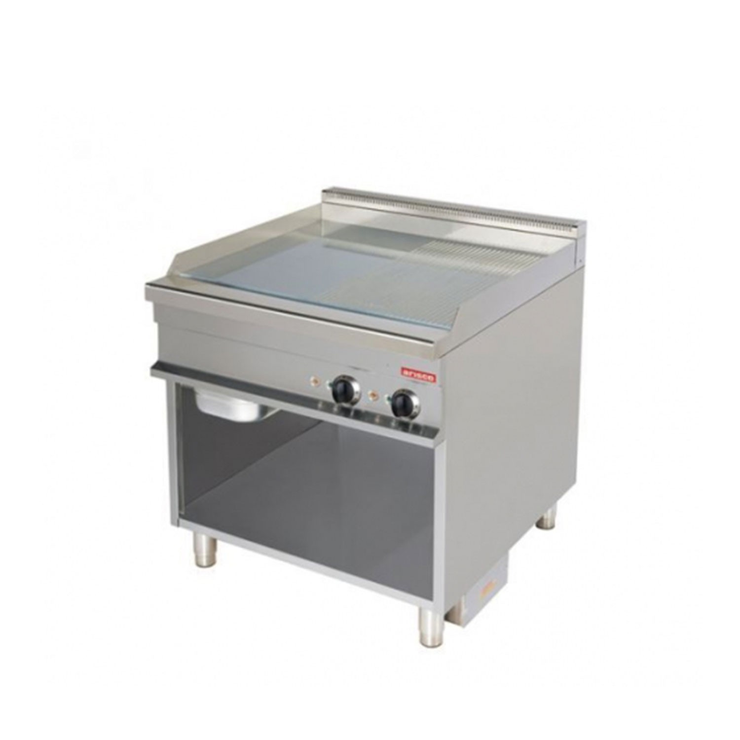 Fry-top, 1/2 neted - 1/2 striat, alimentare 380V, putere 12000W