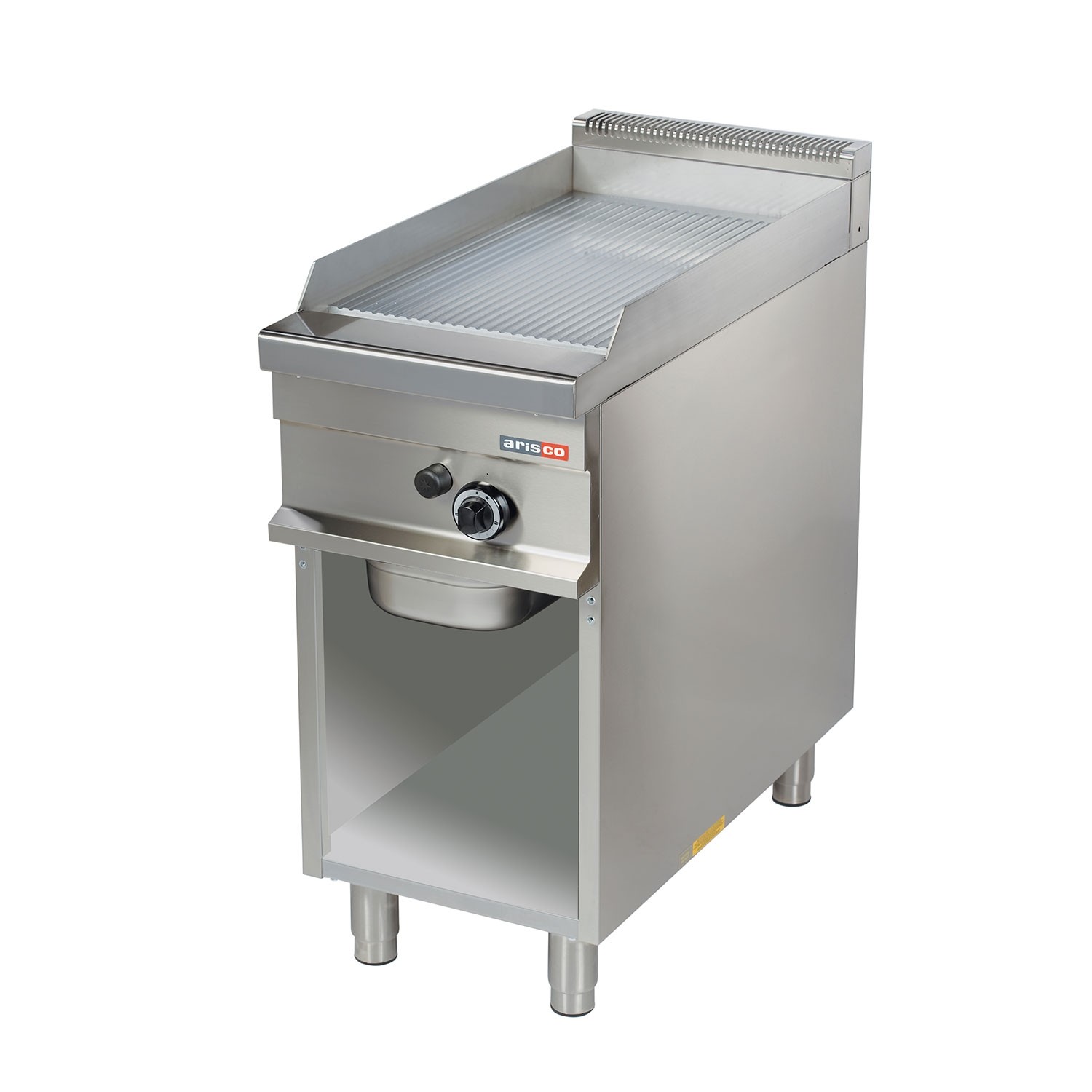 Fry-top neted, alimentare gaz, putere 7500W