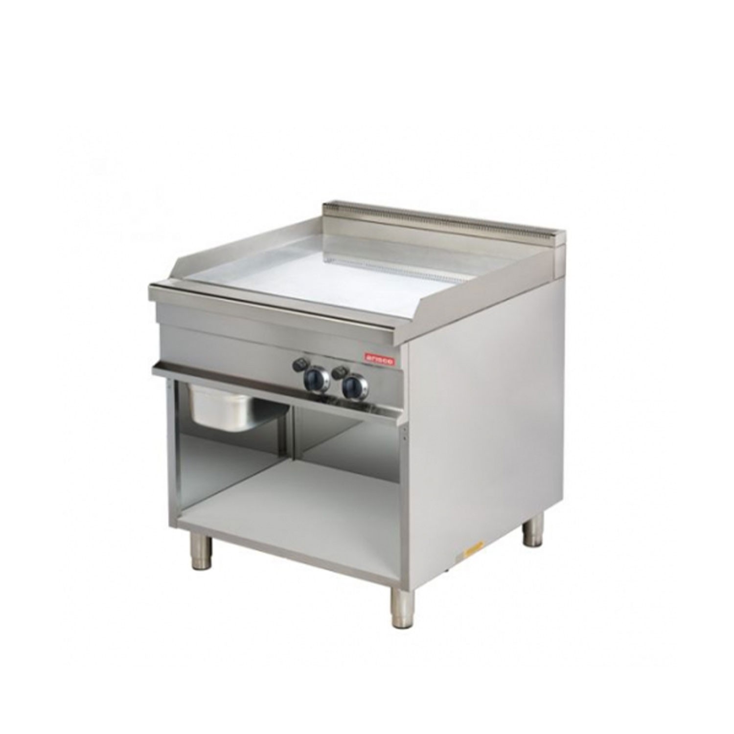 Fry-top neted, alimentare gaz, putere 2x7500W