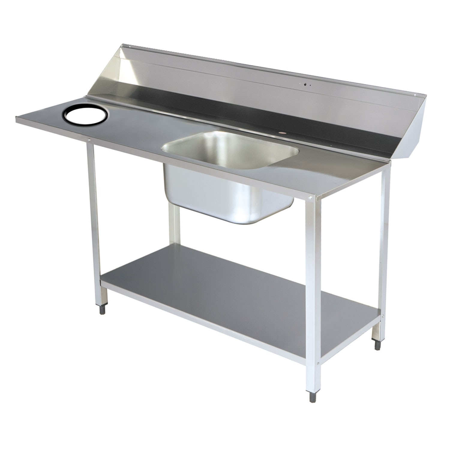 Masa de intrare 1200x540/750x850mm, inox