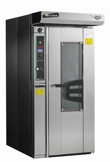 Cuptor rotativ, alimentare electrica, structura inox interior/exterior, putere instalata 30000W + 1500W.