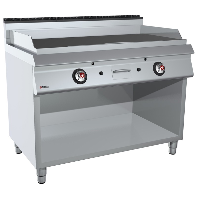Fry top alimentare gaz suprafata neteda, putere totala 21000W