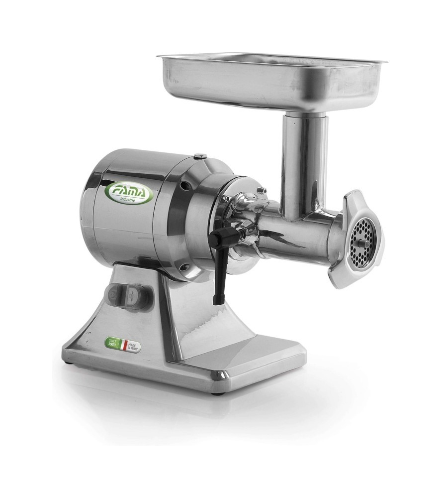 Masina de tocat carne, din inox, productivitate 300kg/ora, motor 210 rotatii/min, alimentare 380V, putere instalata: 750W
