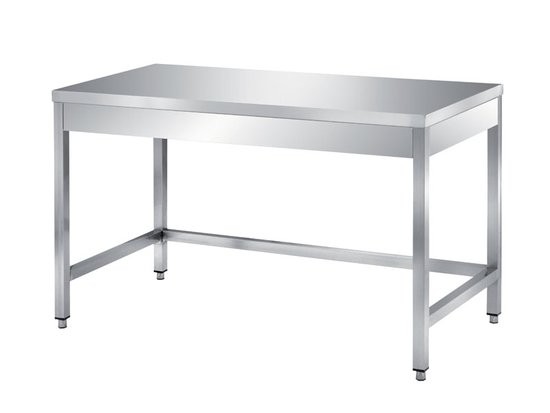 Masa, cu bare pe 3  laturi, cu plan de lucru ranforsat cu blat din PAL, dimensiune (LxlxH mm): 2500x600x850