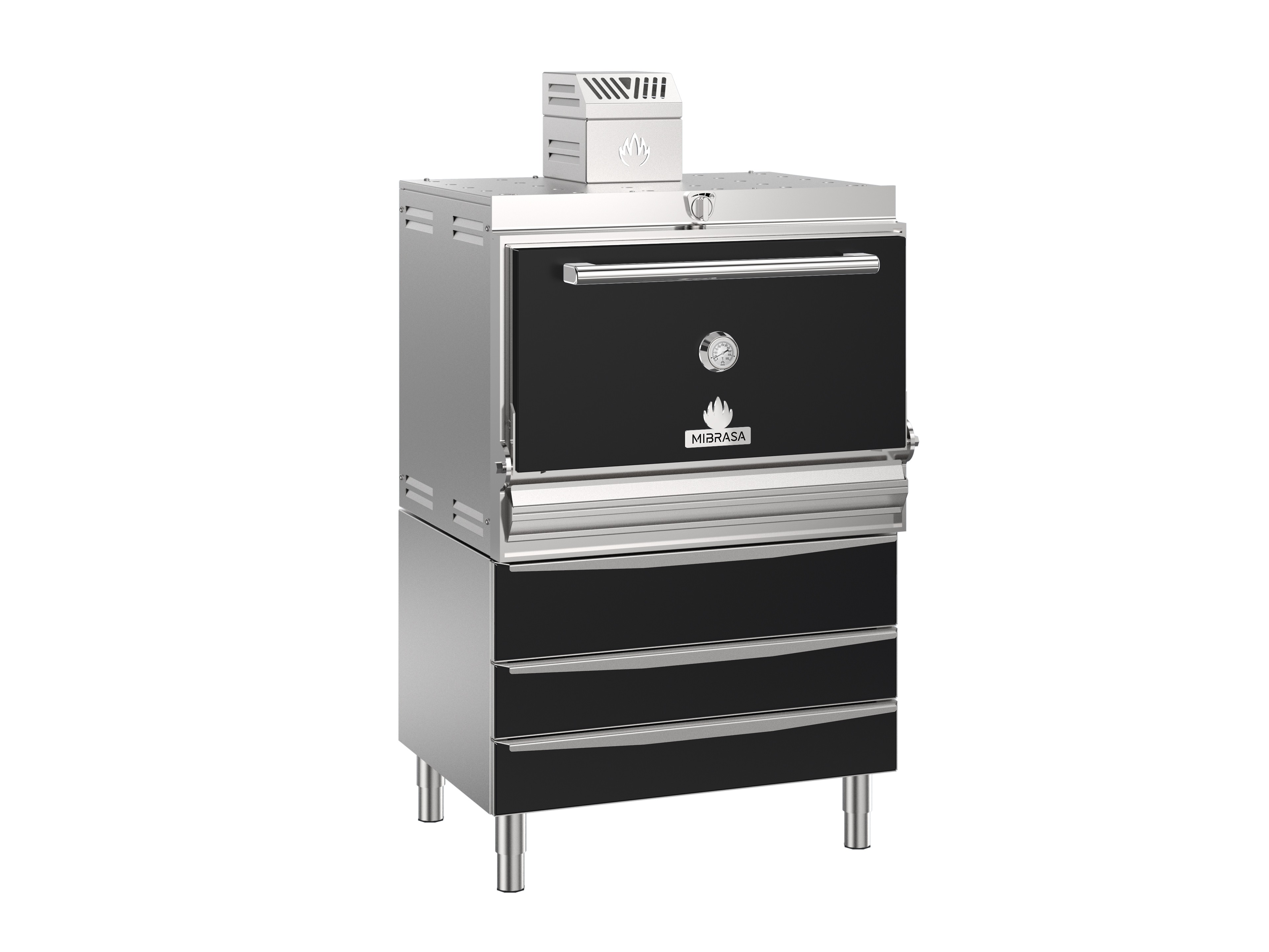 Cuptor pe carbuni, recomandat pentru 110-130 portii, Mibrasa