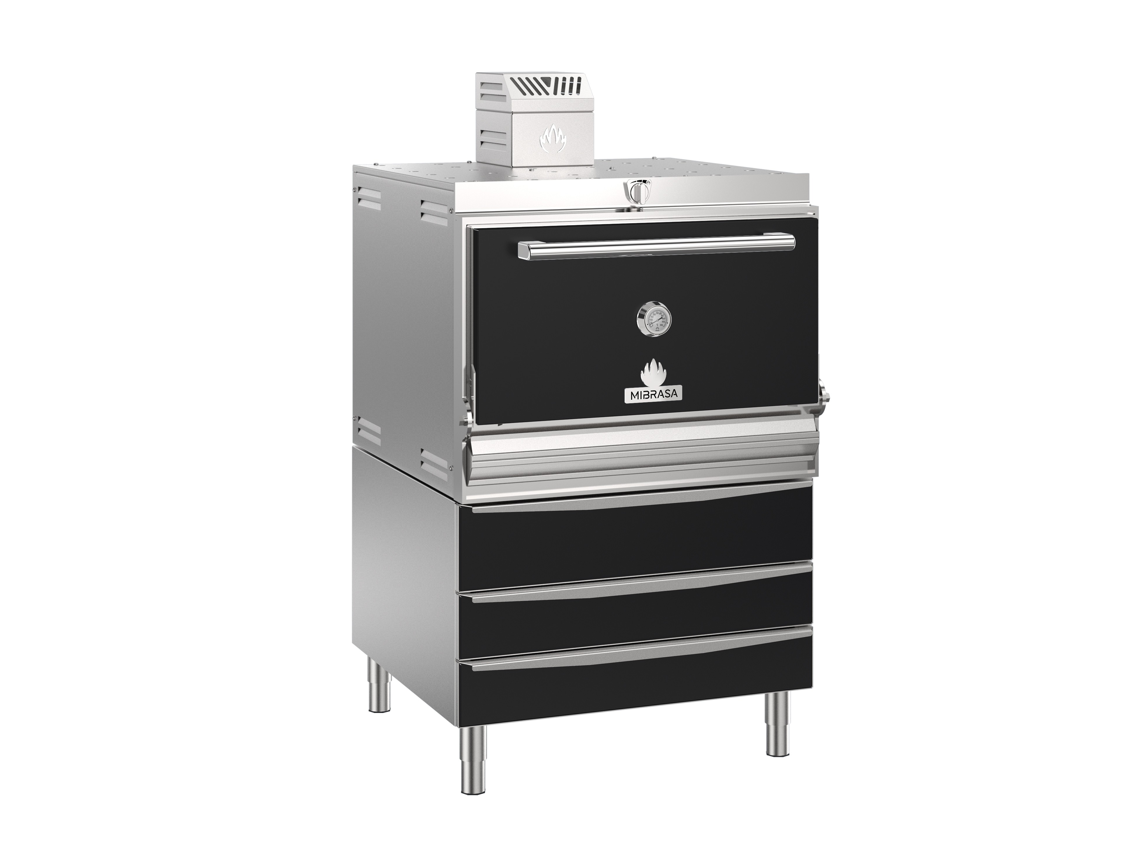 Cuptor pe carbuni, recomandat pentru 160-190 portii, Mibrasa