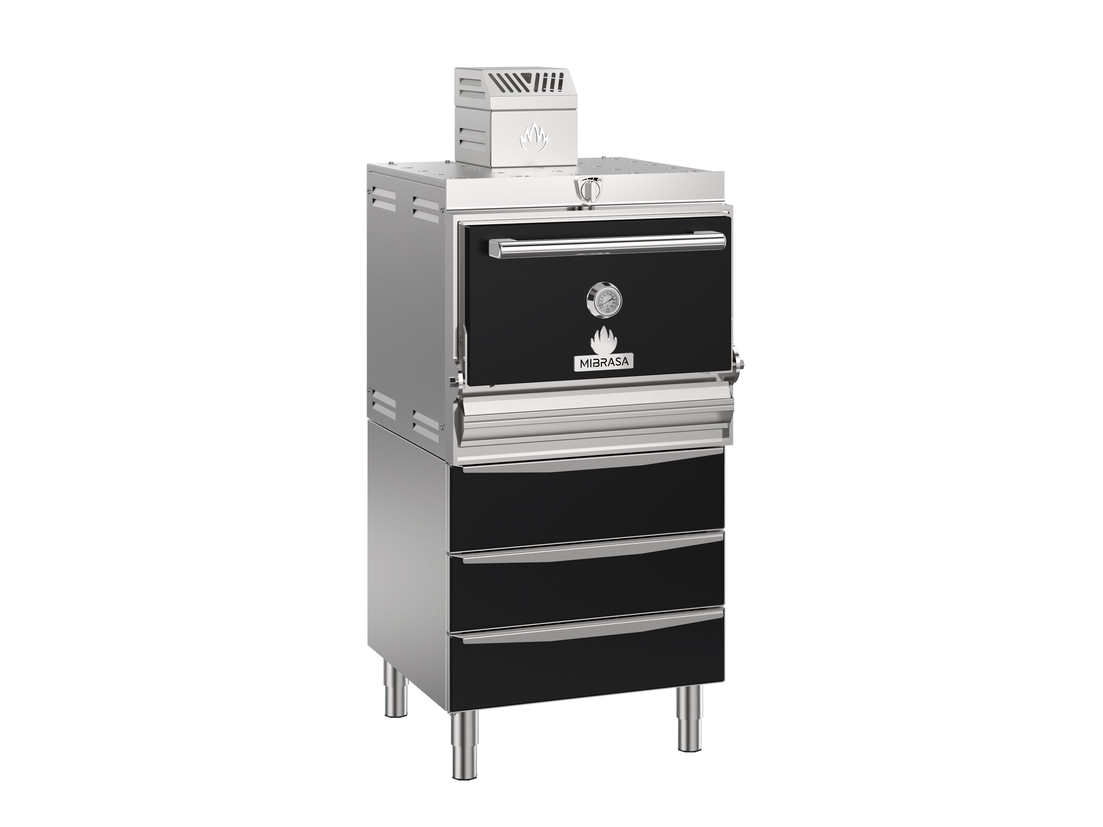 Cuptor pe carbuni, recomandat pentru 75-95 portii, Mibrasa