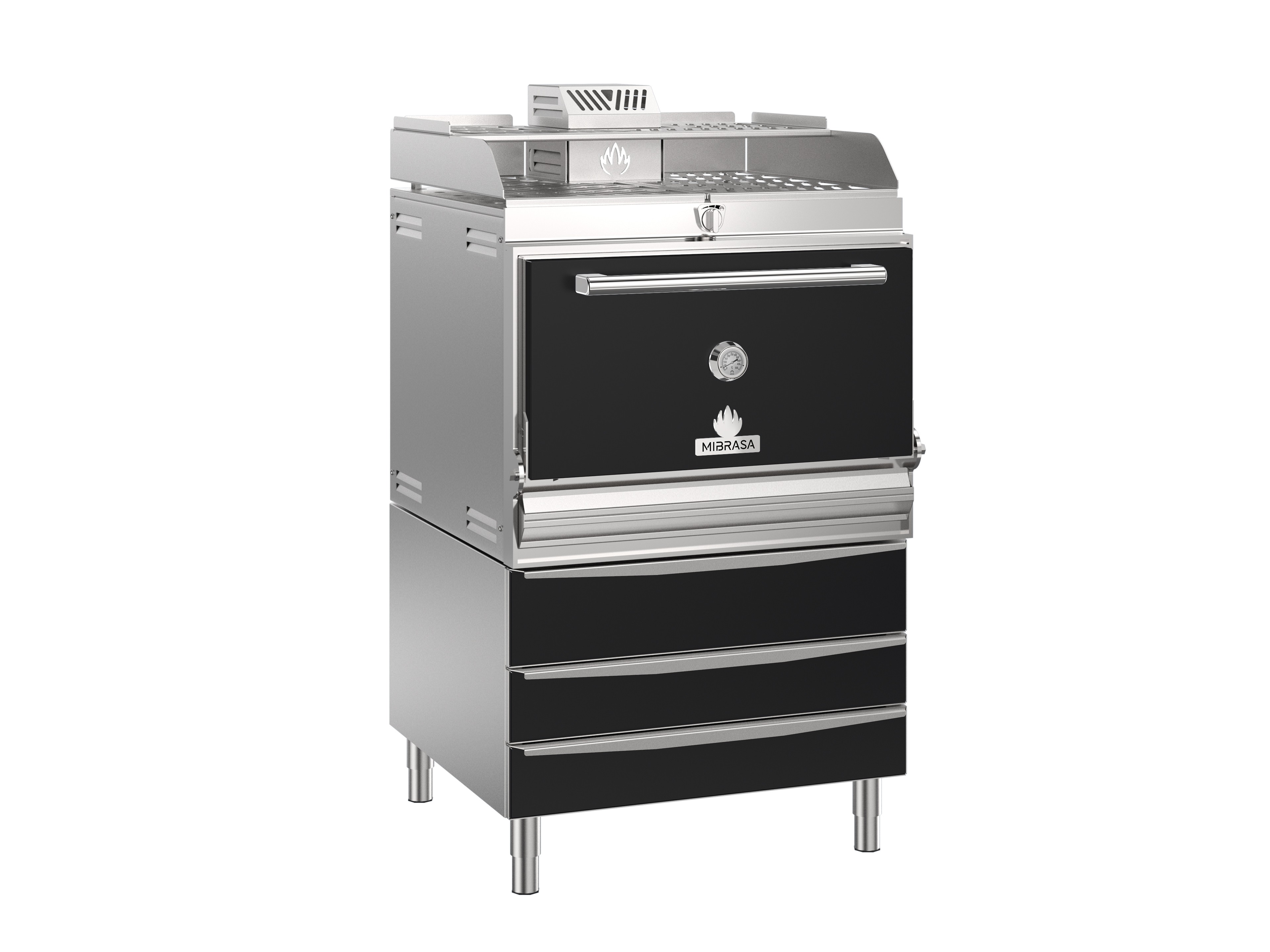 Cuptor pe carbuni, recomandat pentru 160-190 portii, Mibrasa