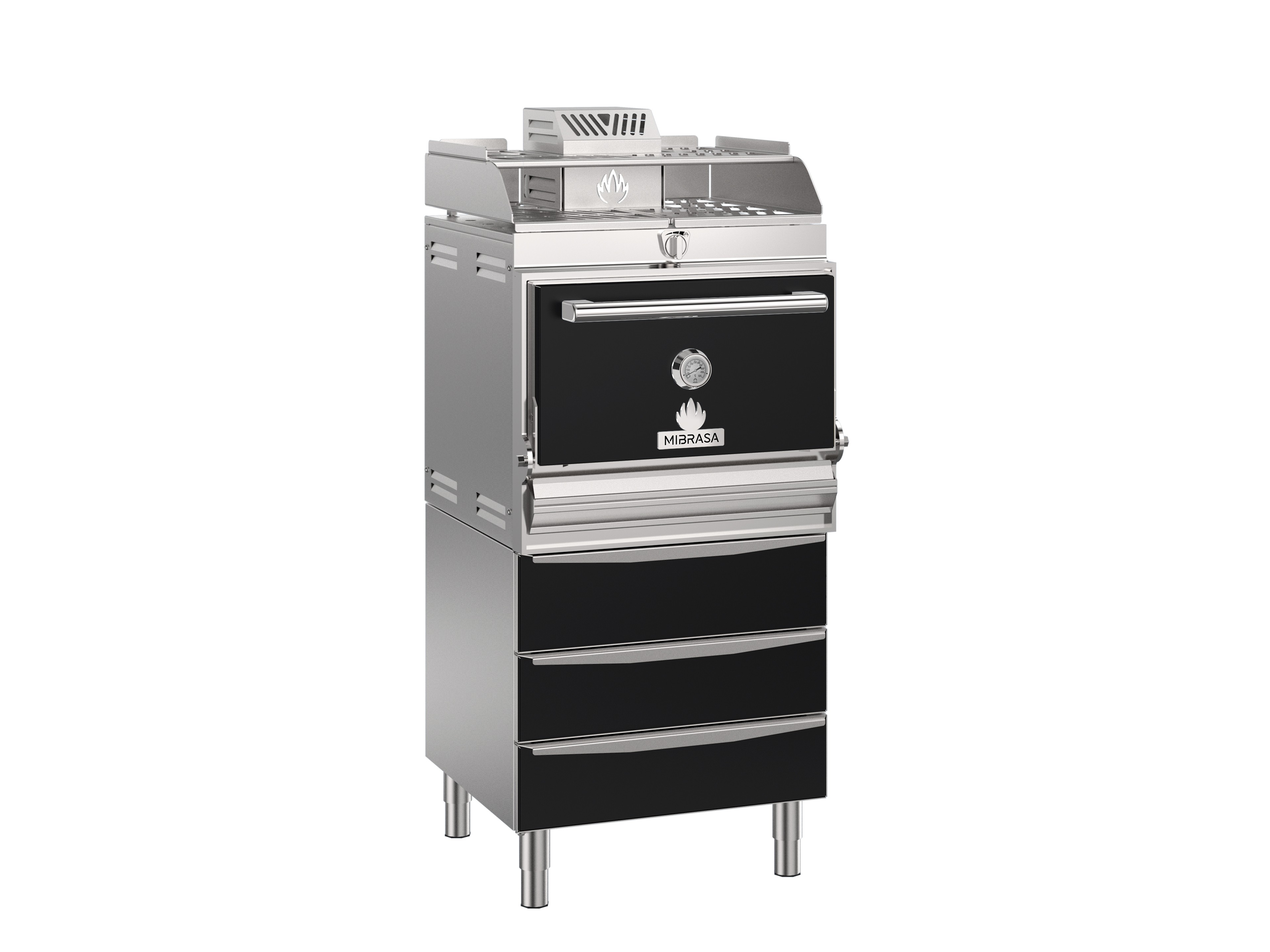 Cuptor pe carbuni, recomandat pentru 75-95 portii, Mibrasa