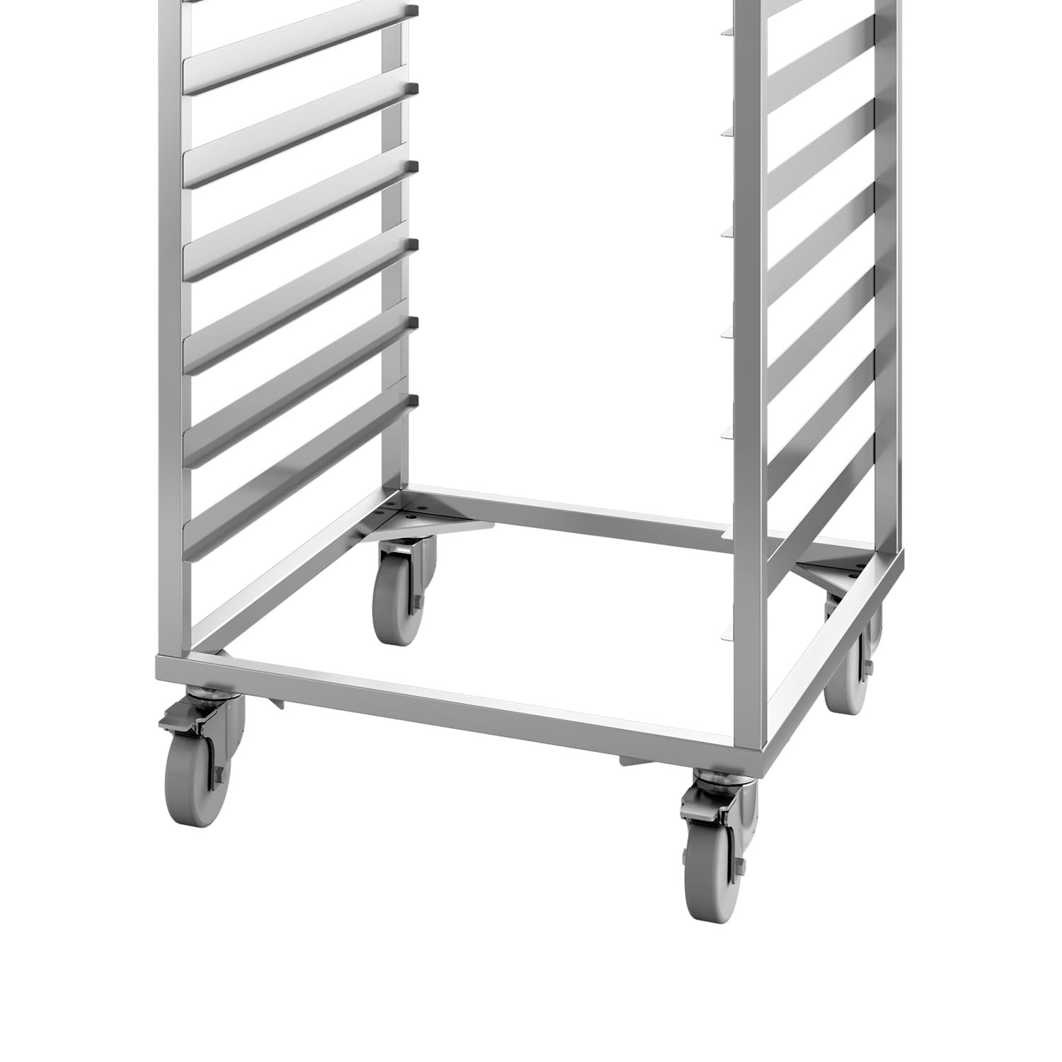 Carucior pentru tavi, capacitate 20 tavi, inox