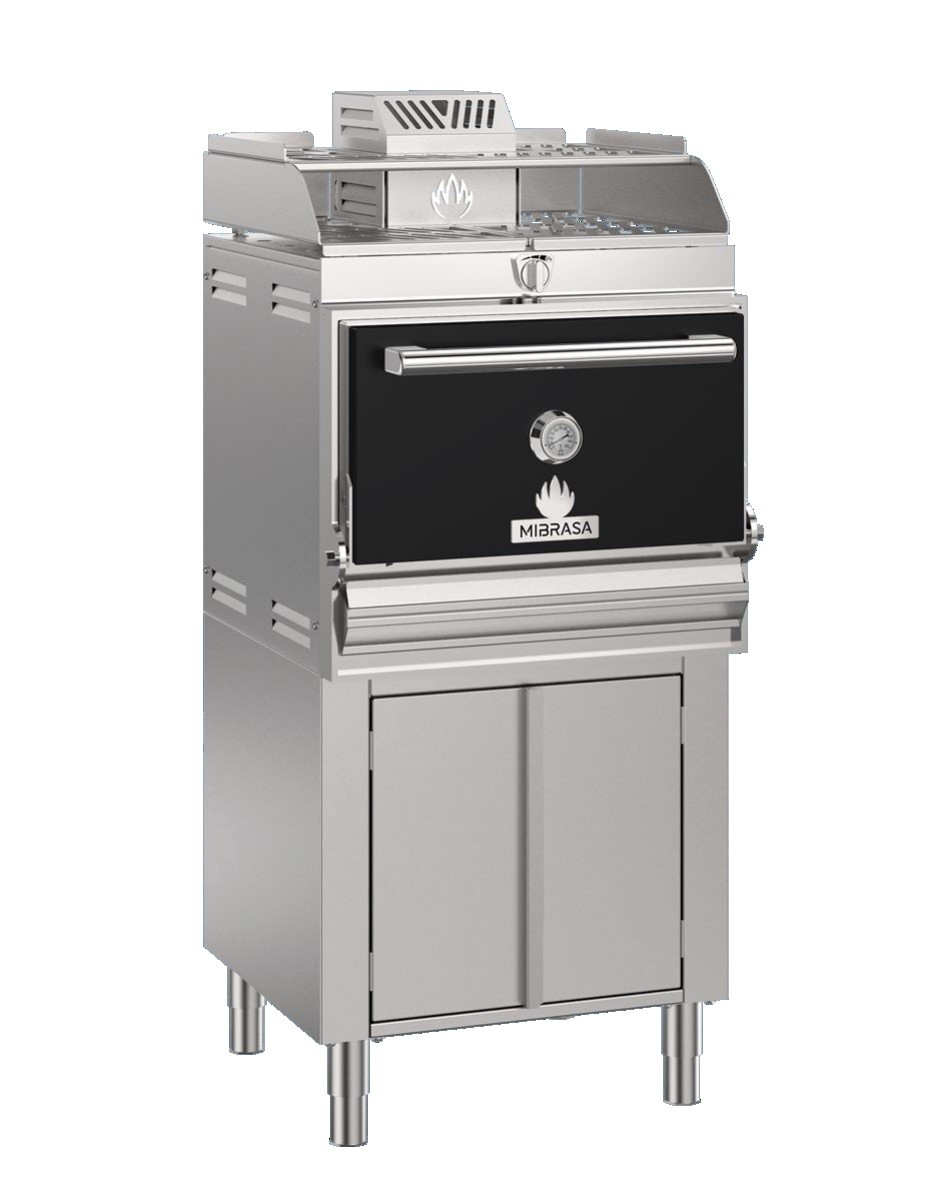 Cuptor pe carbuni cu 1 camera, temperatura medie de lucru 250-350 °C, putere 3500 W