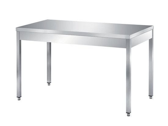 Masa simpla, inox, cu plan de lucru ranforsat cu blat din PAL, dimensiune (LxlxH mm): 2000x700x850