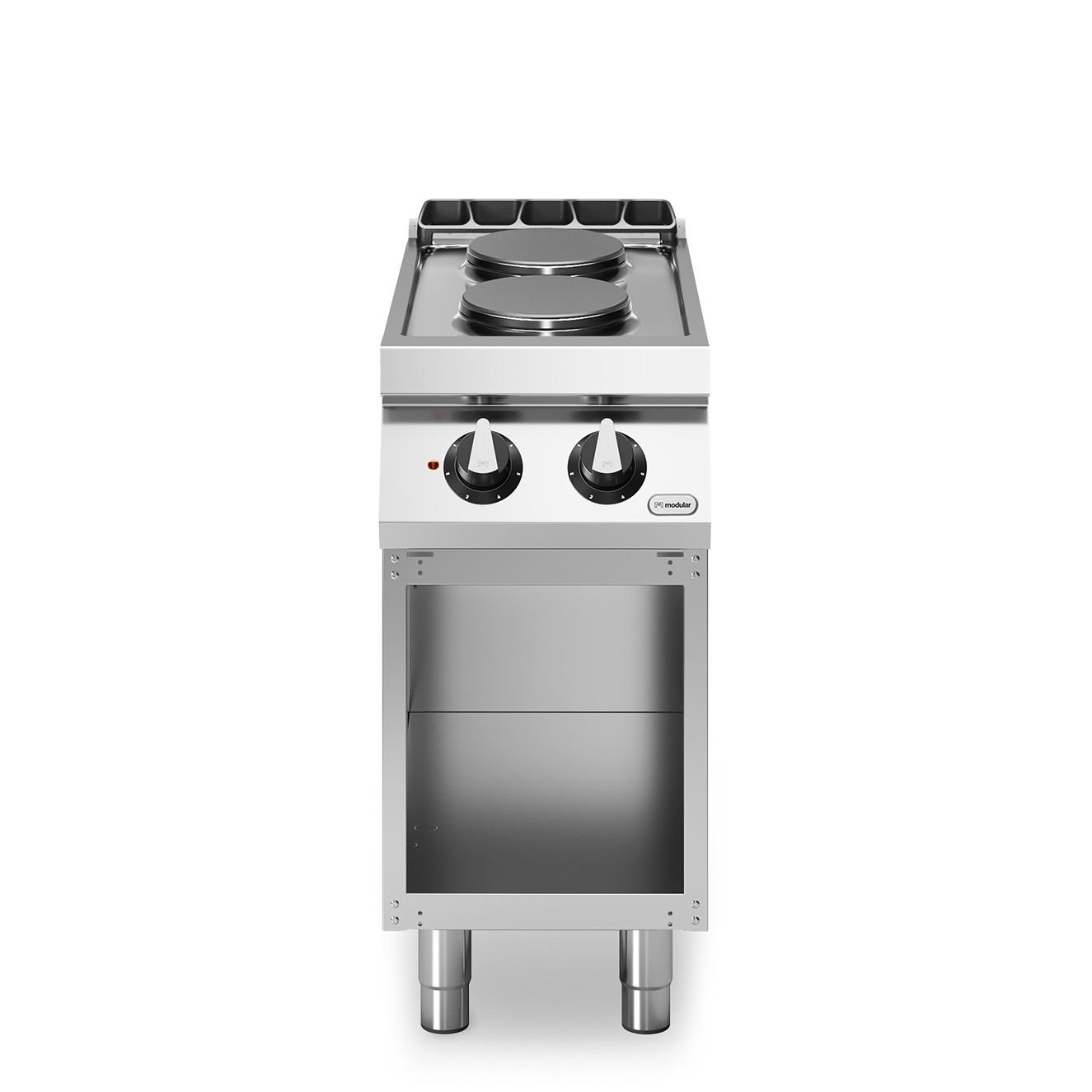 Masina de gatit, electrica, 2 plite rotunde, baza deschisa, putere electrica totala 5200W, alimentare 380V
