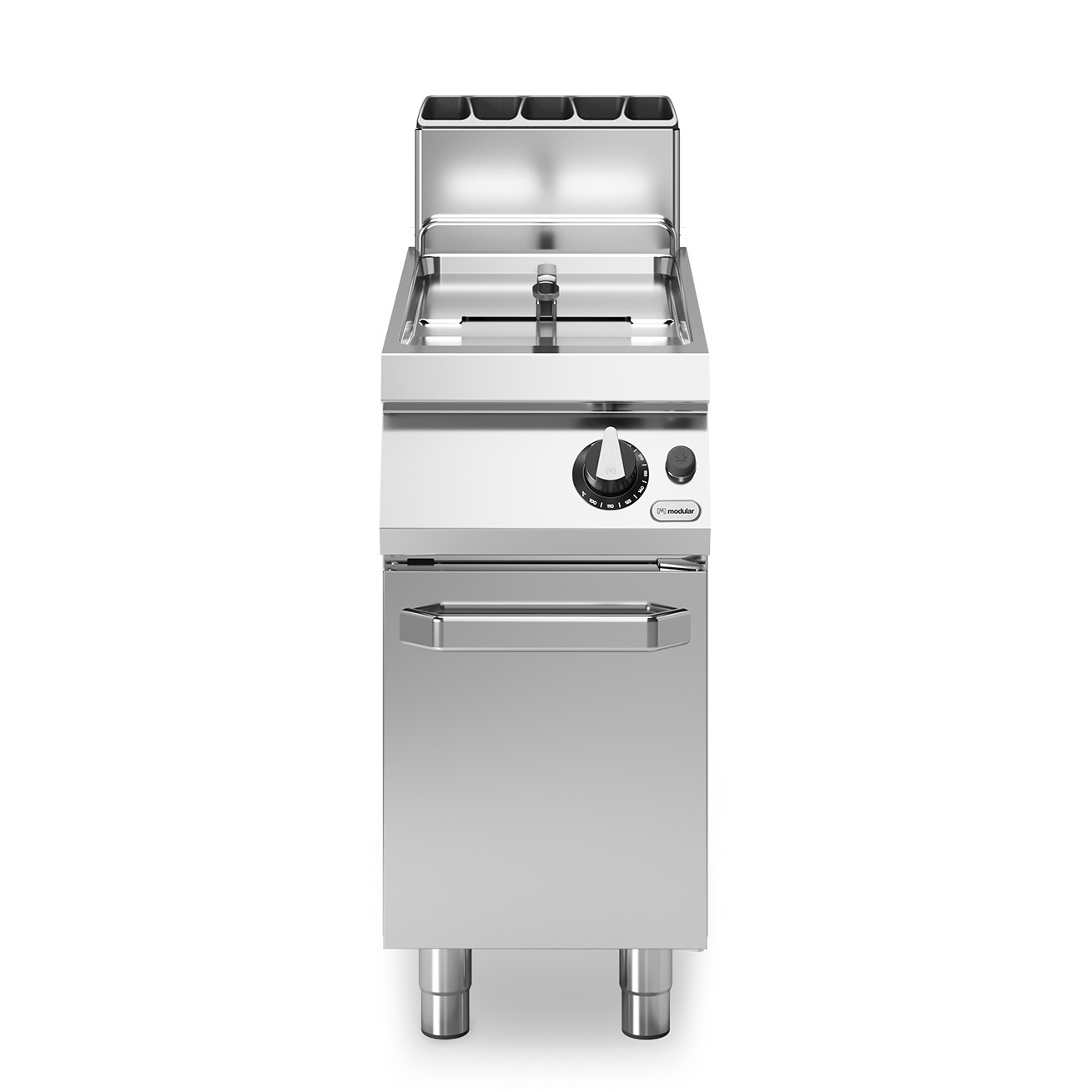 Friteuza, alimentare gaz, 1 cuva, capacitate 13 litri, dimensiuni cuva 240x342x318hmm, baza inchisa