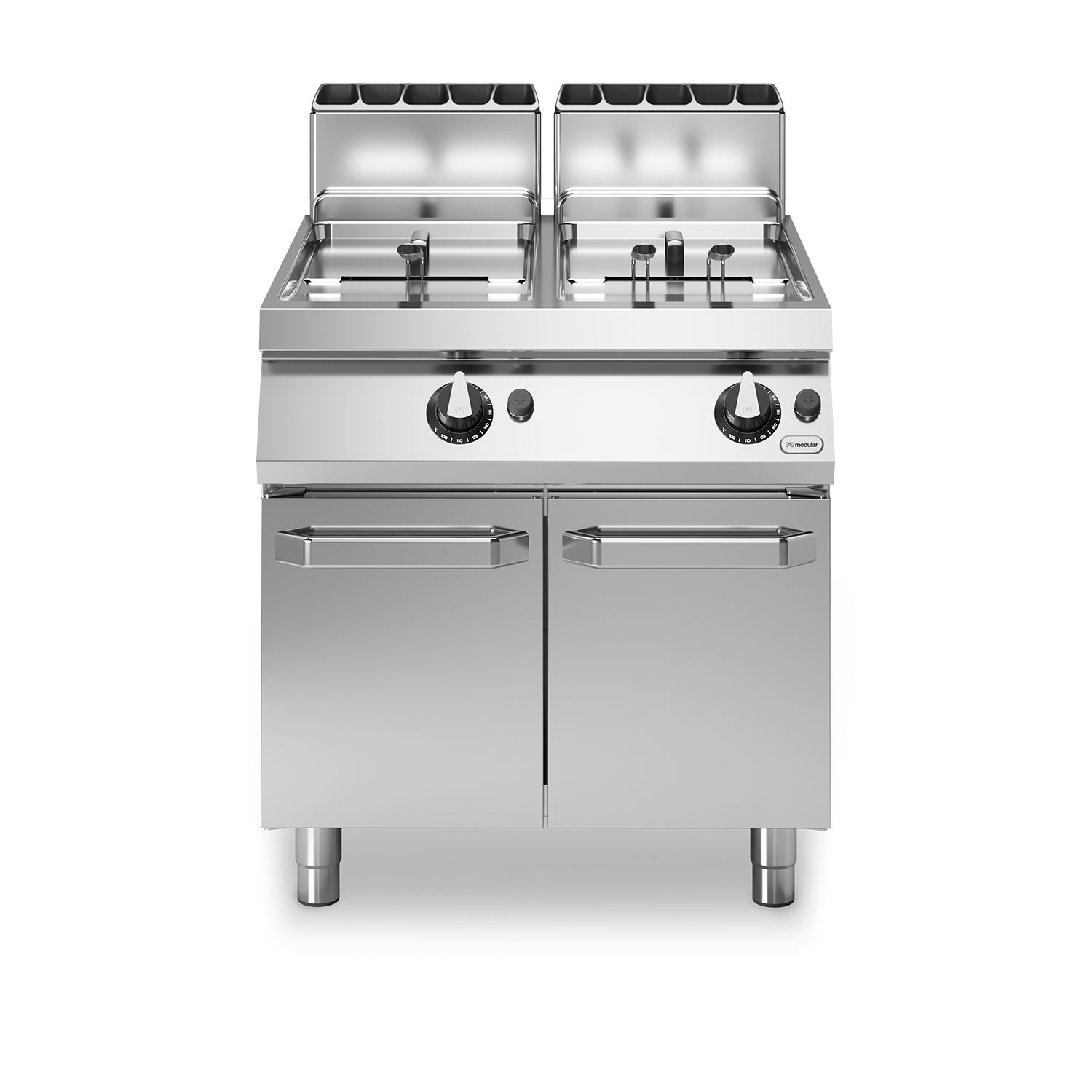 Friteuza, alimentare gaz, 2 cuve, capacitate 13+13 litri, putere gaz 24000W