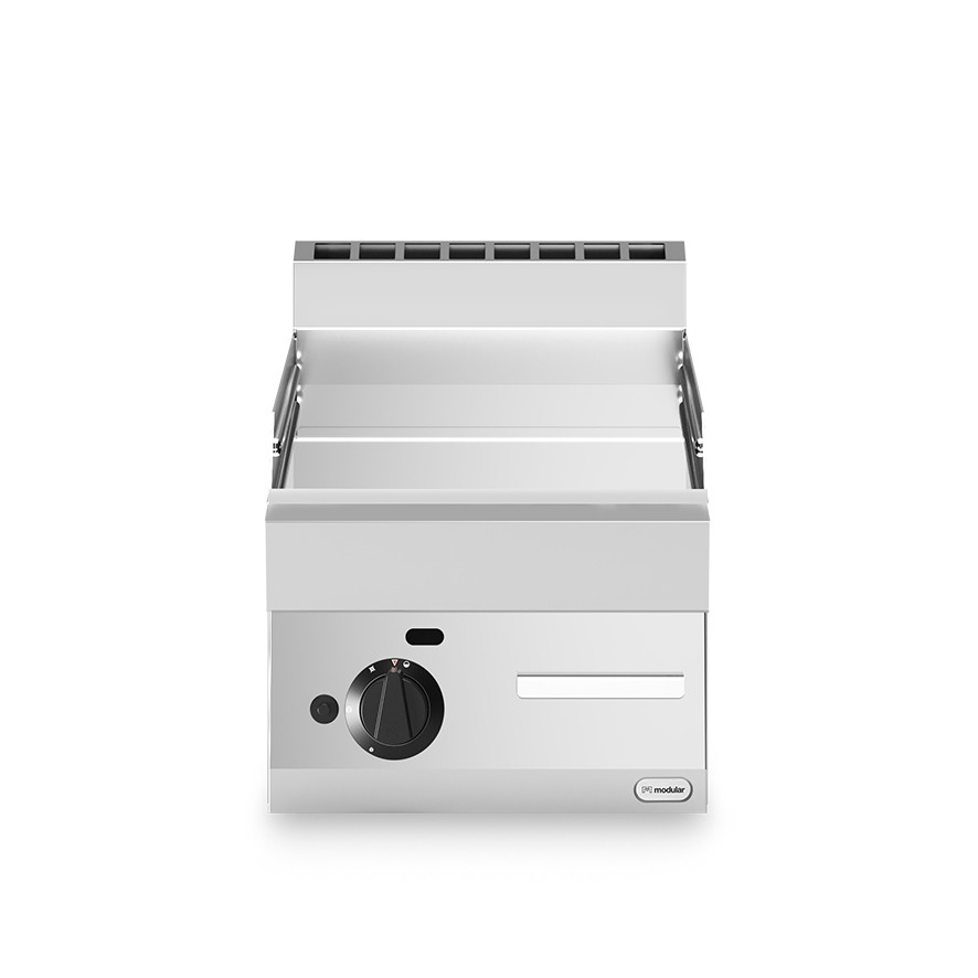 Fry top, alimentare gaz, suprafata neteda cromata, putere totala gaz 5700W