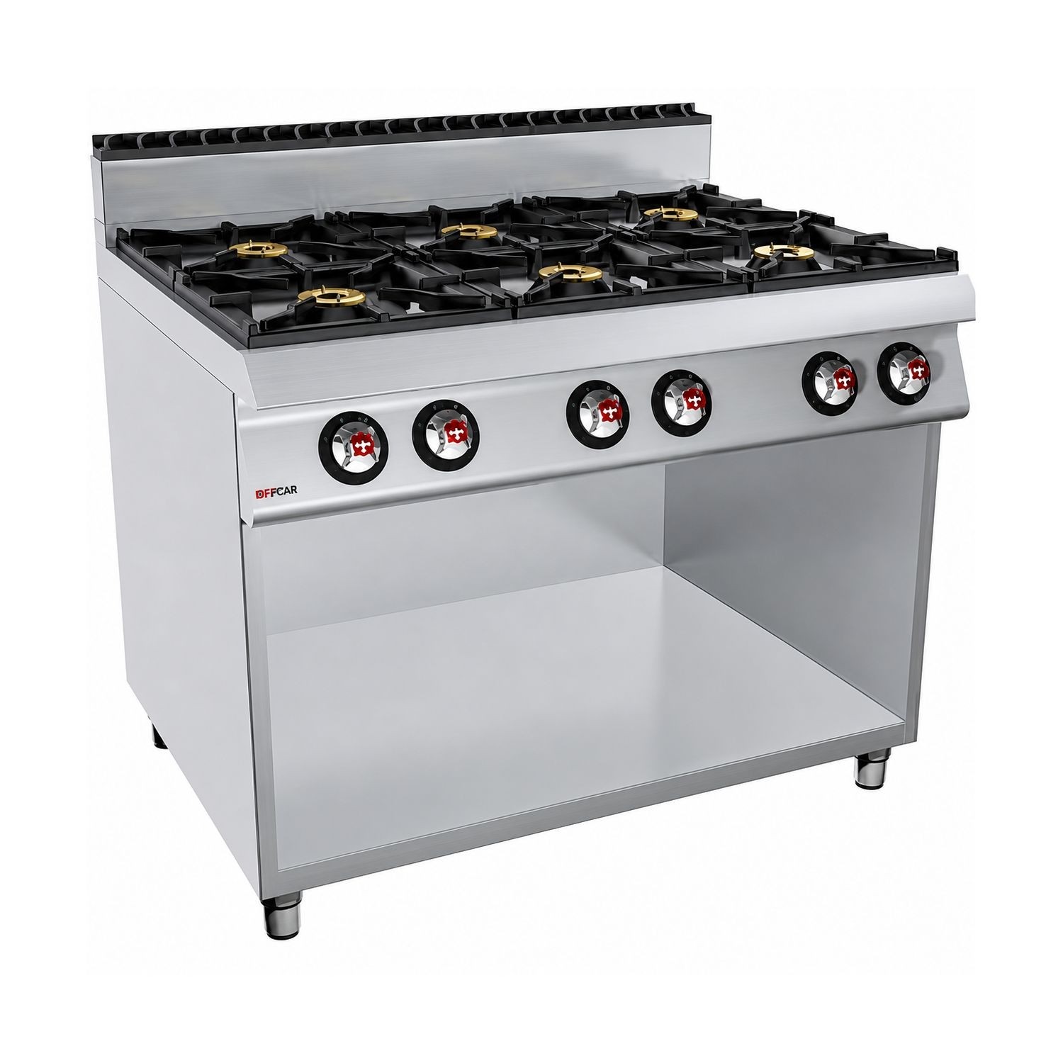 Masina de gatit alimentare gaz 6 arzatoare, putere totala 54000W