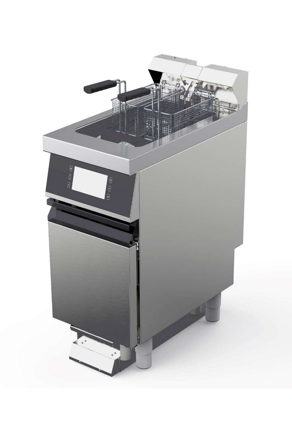 Friteuza electrica SuperFry, capacitate 15 litri, alimentare 380V, putere 14000W