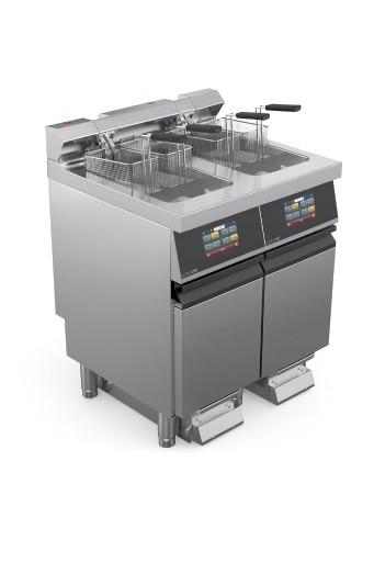 Friteuza alimentare gaz SuperFry, capacitate 15+15 litri, alimentare 230V, putere 32000W