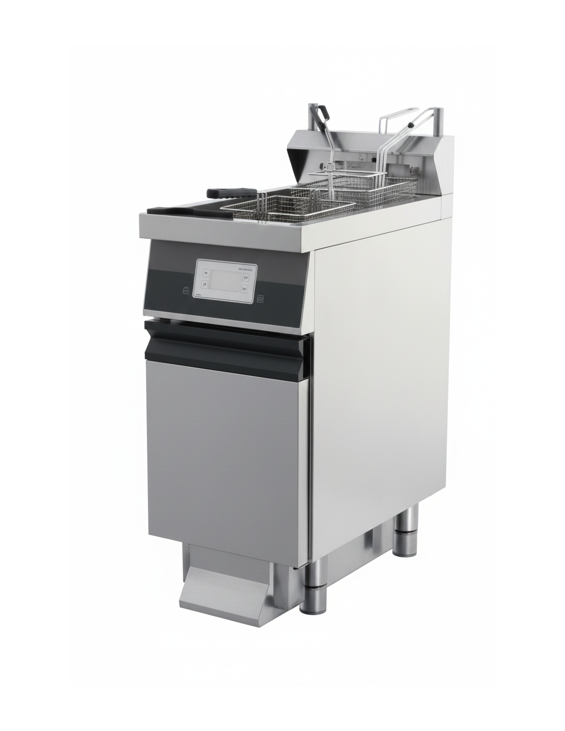 Friteuza alimentare gaz SuperFry, capacitate 15+15 litri, alimentare 230V, putere 32000W
