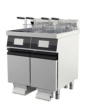 Friteuza alimentare gaz SuperFry, capacitate 15+15 litri, alimentare 230V, putere 32000W