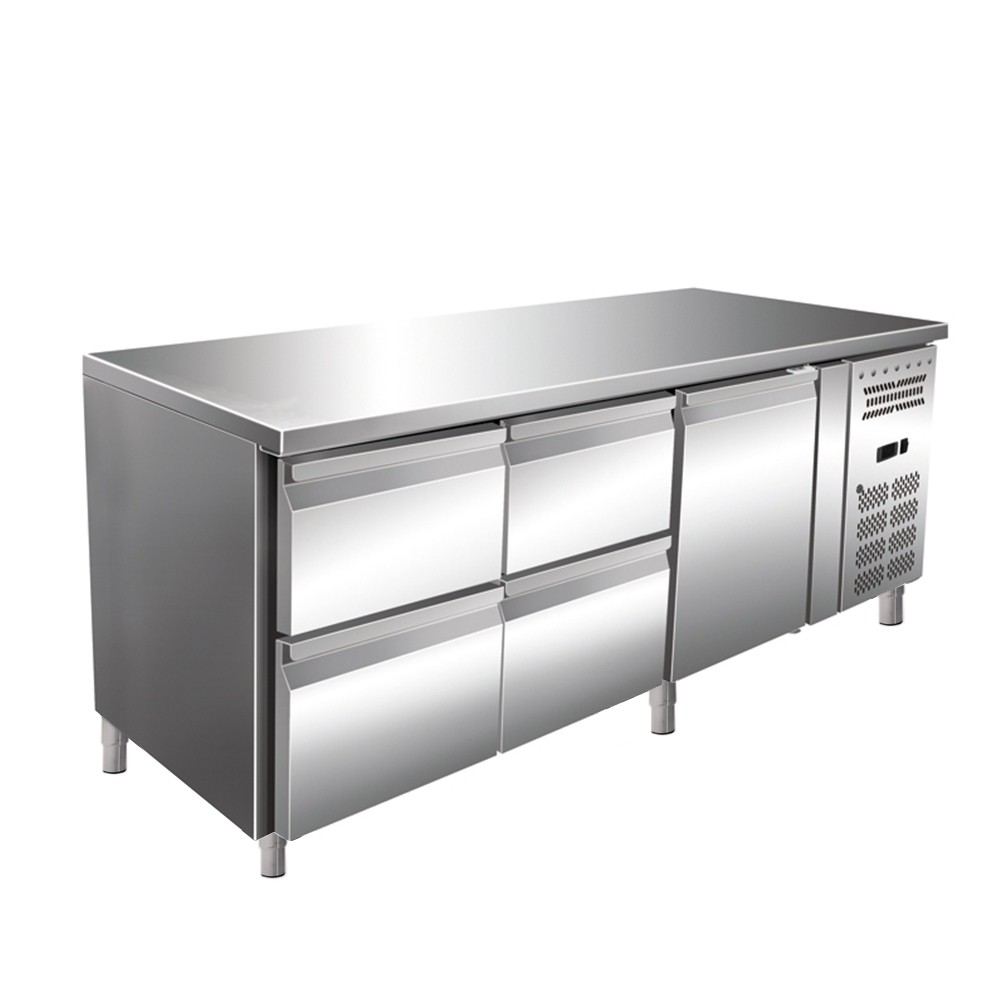 Masa rece, capacitate neta 465 litri, temperatura de lucru -2°C/+8°C, putere 208 W