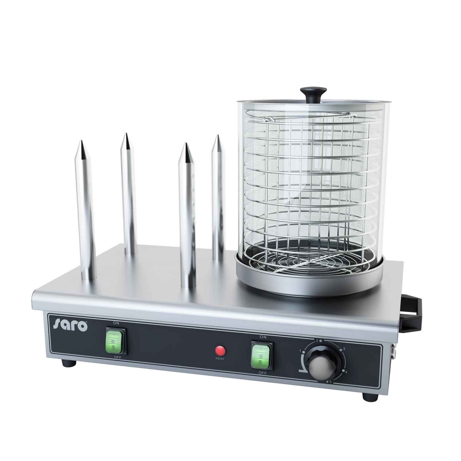 Aparat hot-dog, temperatura de lucru 0/+110°C, alimentare 220V, putere 650 W, greutate 9.5kg