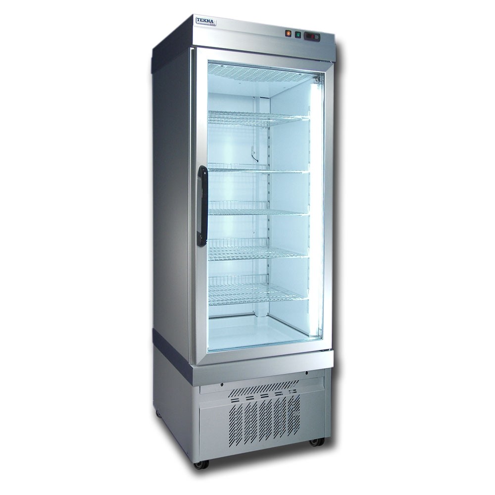 Vitrina verticala pentru produse refrigerate, temperatura de lucru -25°C/+5°C, refrigerare ventilata, putere 500W