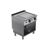 Fry top alimentare gaz suprafata mixta, putere totala 14000W 