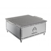 Gratar japonez portabil Hibachi, recomandat pentru 8 persoane, inox, temperatura 250°C
