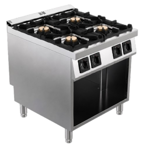 Masina de gatit alimentare gaz 4 arzatoare, putere totala 40000W 