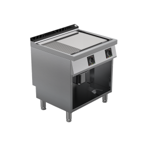 Fry top electric suprafata mixta cromata, putere 10200W