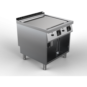 Fry top alimentare gaz suprafata neteda cromata, putere totala 16000W 