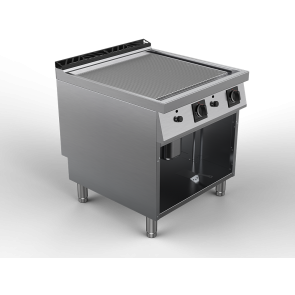 Fry top alimentare gaz suprafata striata, putere totala 16000W 