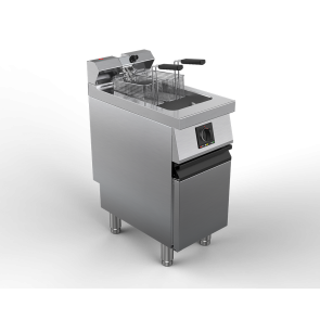 Friteuza electrica 1 cuva capacitate 15 litri, putere totala 14000W 