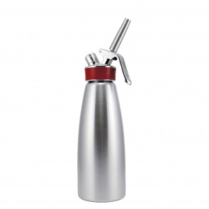 Sifon GOURMET PLUS, pentru frisca si diverse spume, capacitate 1 litru, tub si cap din inox de inalta calitate